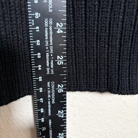 Theory Sweater Women's Large 100% Wool Striped V-Neck Long Sleeve Casual NWT - Picture 6 of 8